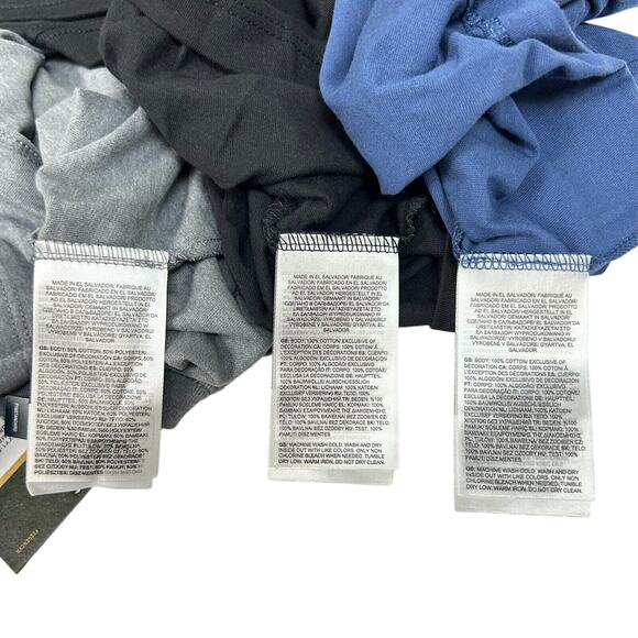 The North Face T-Shirt LOT (3) Men's M Gray Blue Black Half Dome Logo NWT L3 - Picture 5 of 5